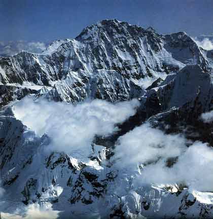 
Shishapangma Southwest Face above Langtang Valley - Over the Himalaya book
